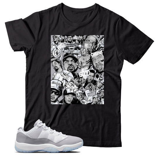 Jordan 11 Low Cement Grey Match T-Shirt