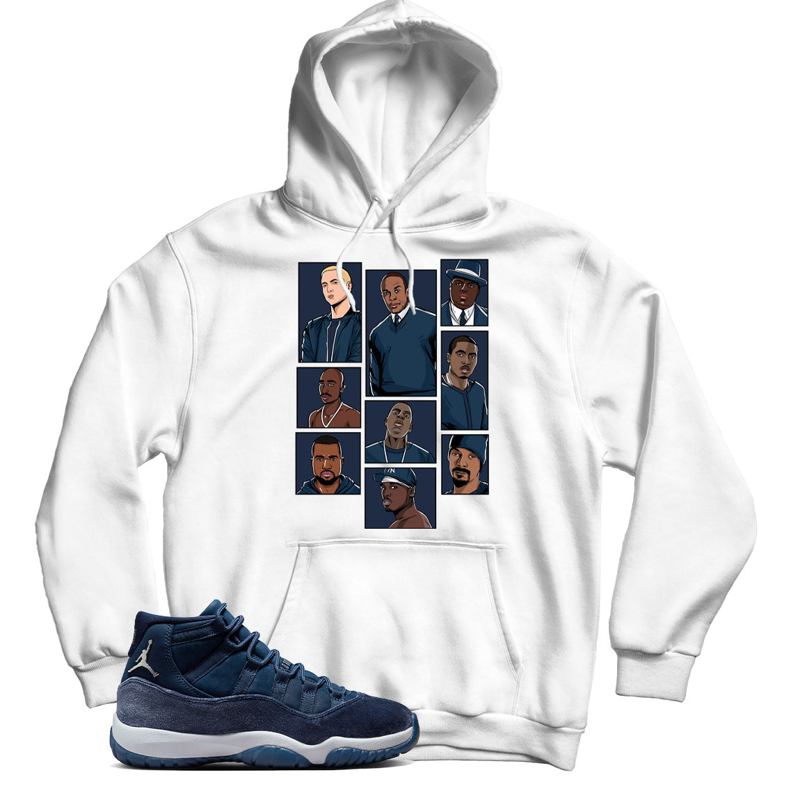 Jordan 11 Midnight Navy hoodie