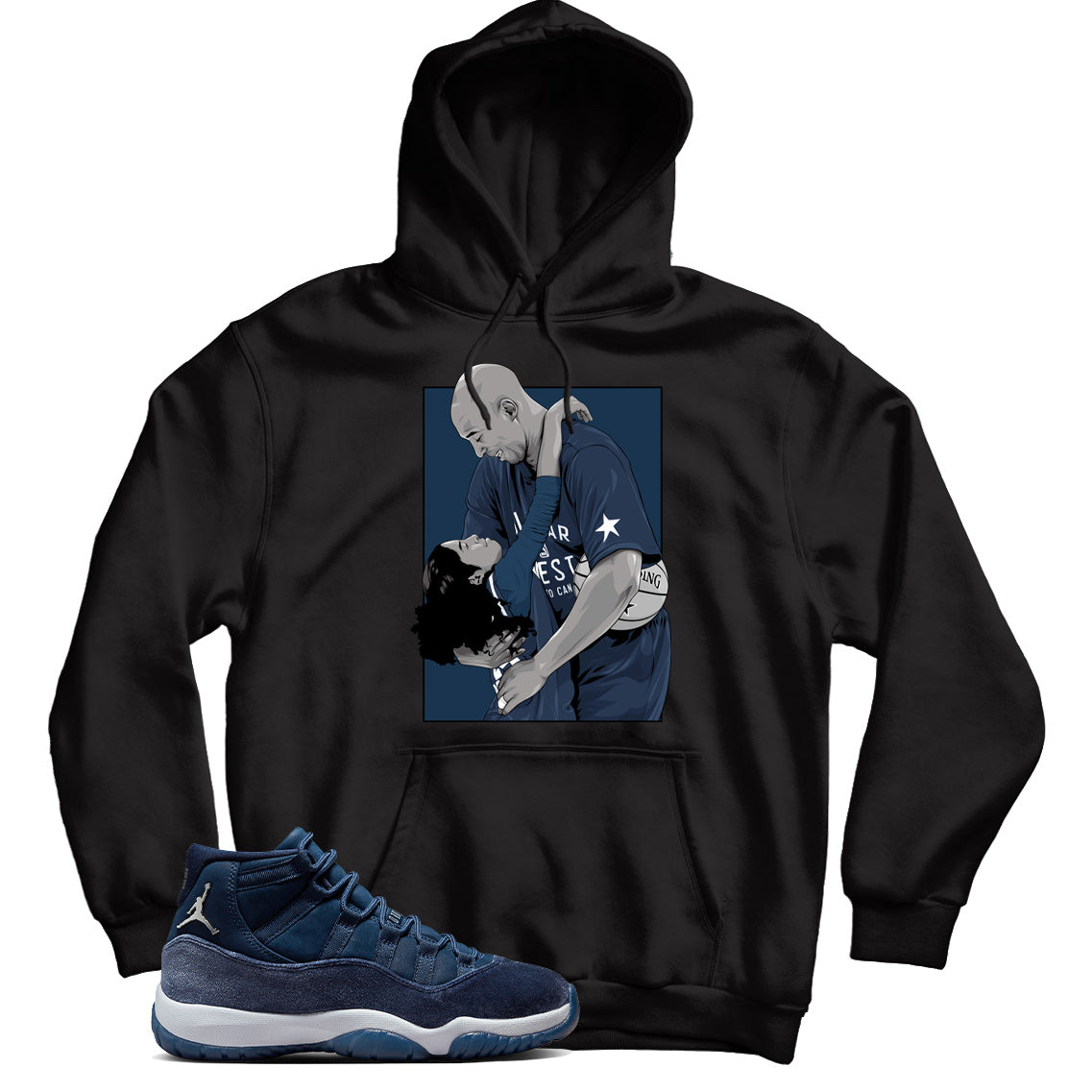 Jordan 11 Midnight Navy hoodie