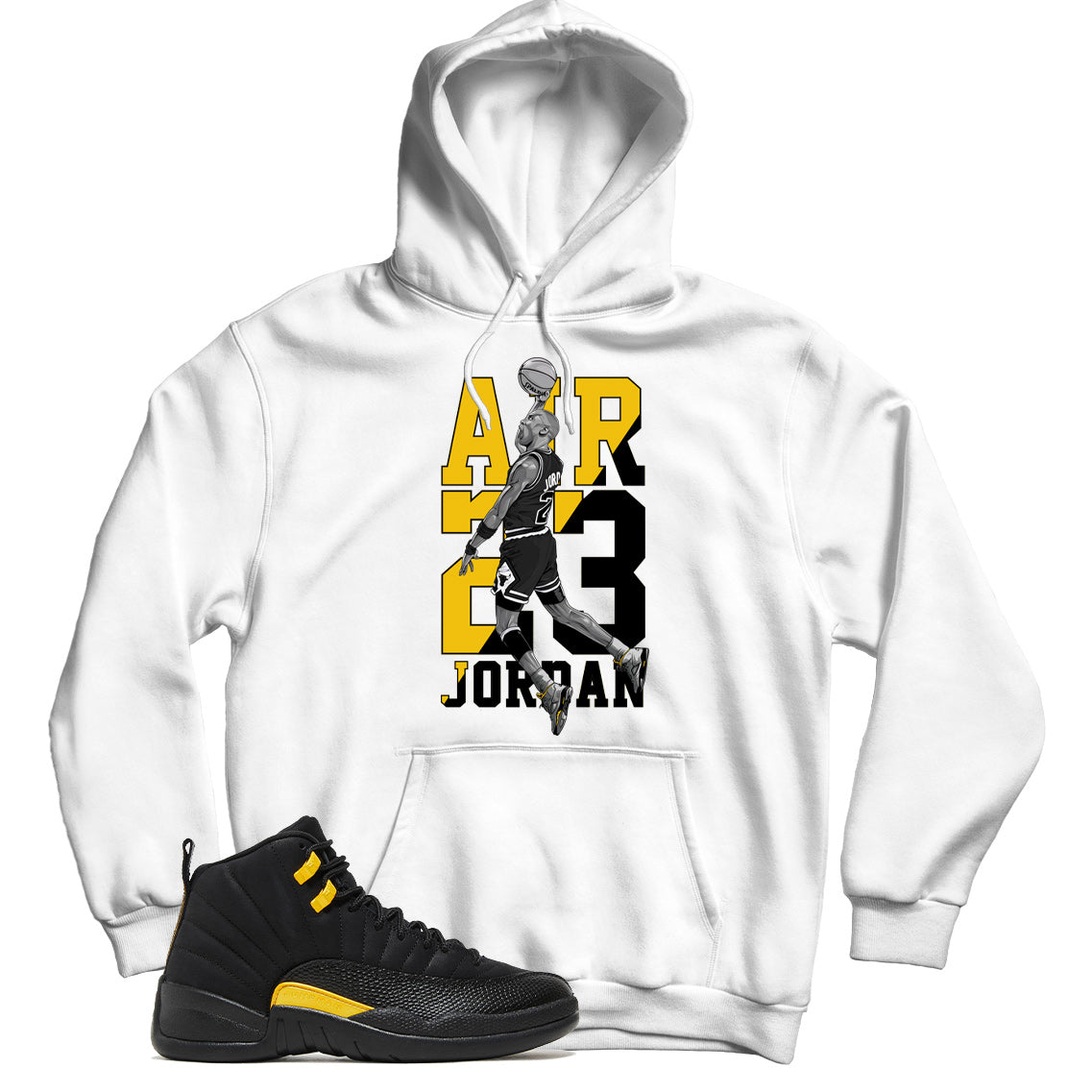 Jordan 12 Black Taxi hoodie