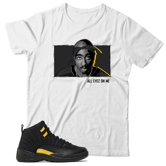 Jordan 12 Black Taxi shirt