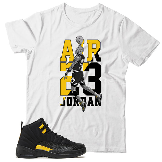 Jordan 12 Black Taxi shirt