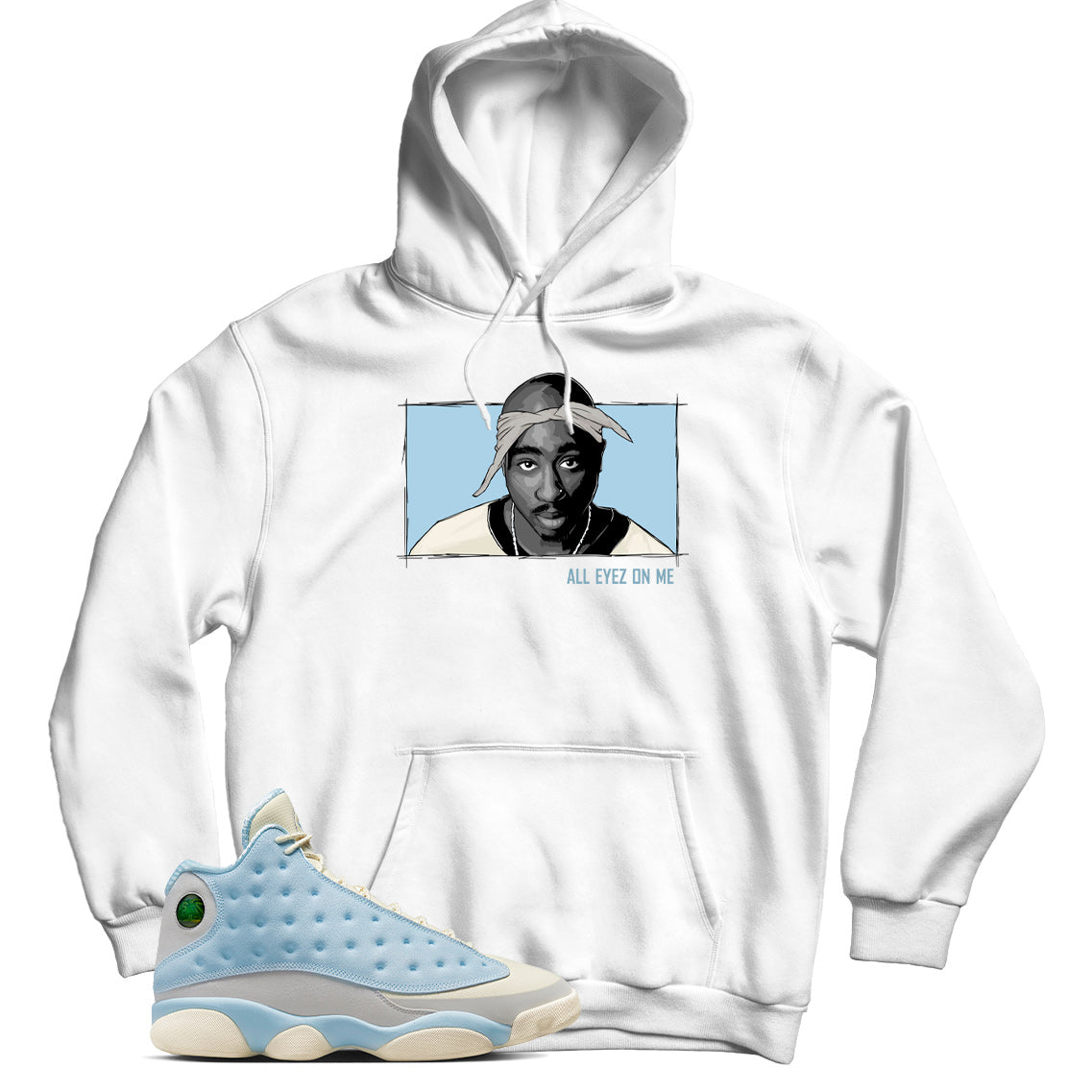 Jordan 13 Celestine Blue hoodie