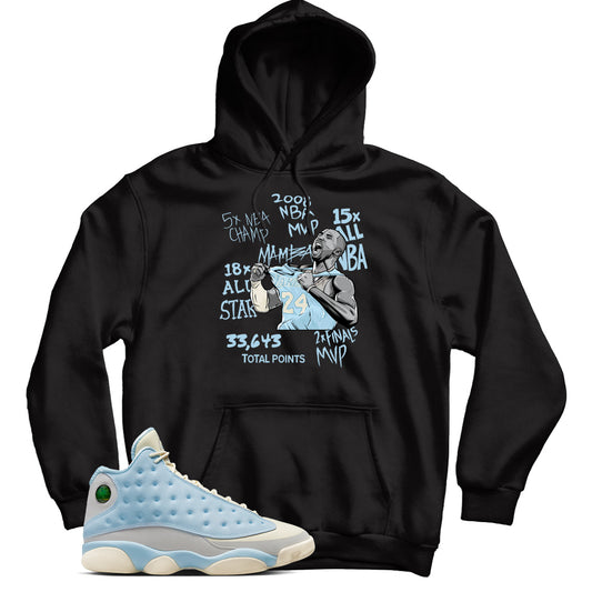 Jordan 13 SoleFly Celestine Blue hoodie