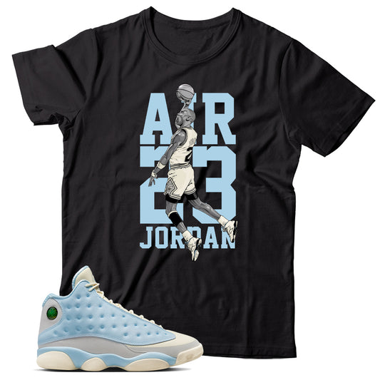 Jordan 13 Celestine Blue shirt