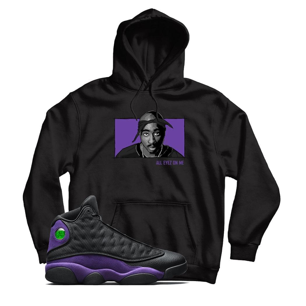 2 Pac Hoodie Match Jordan 13 Court Purple