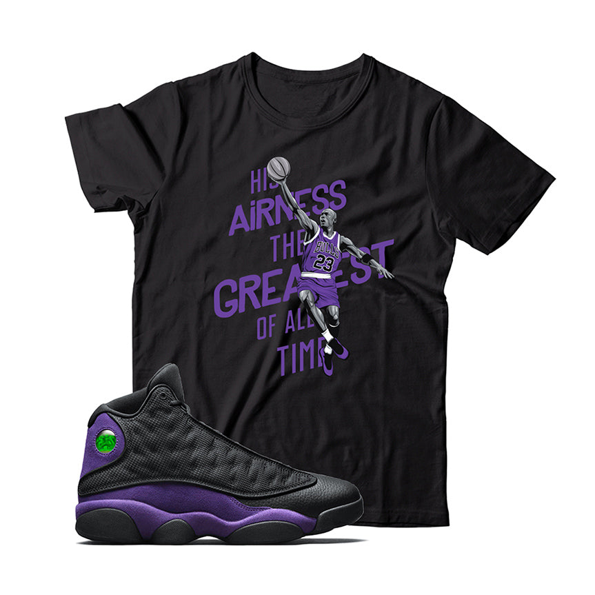 jordan 13 Court Purple shirt