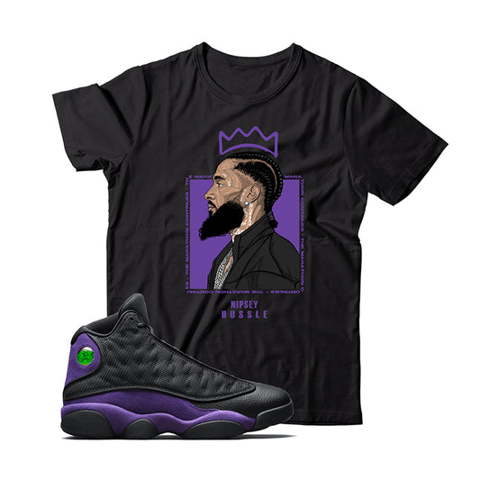 jordan 13 Court Purple shirt