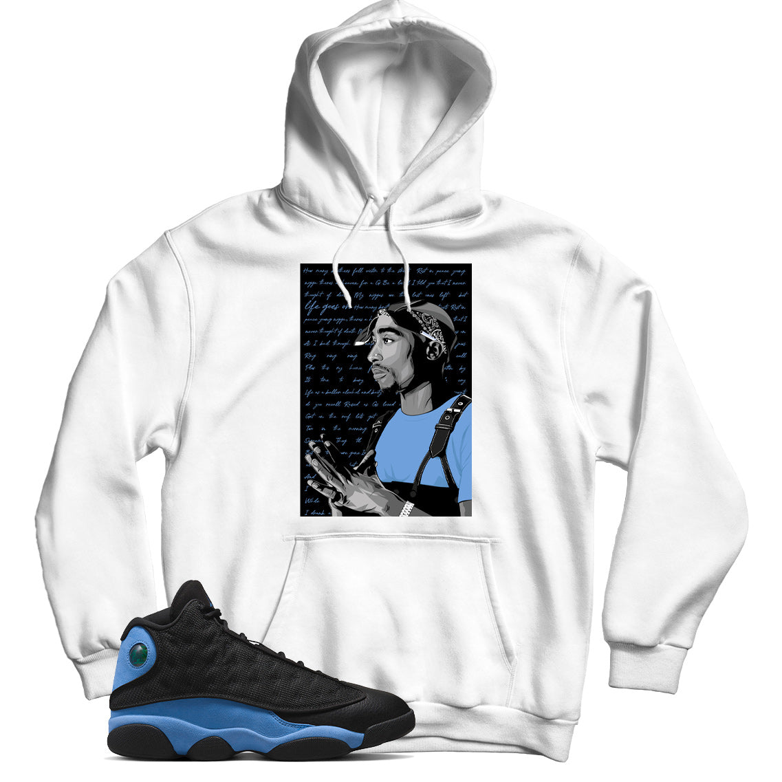 Jordan 13 University Blue hoodie