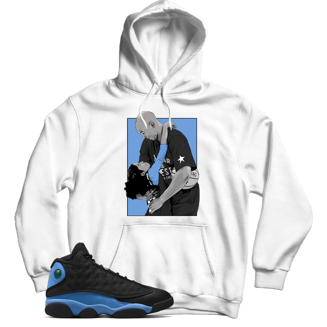 Jordan 13 University Blue hoodie