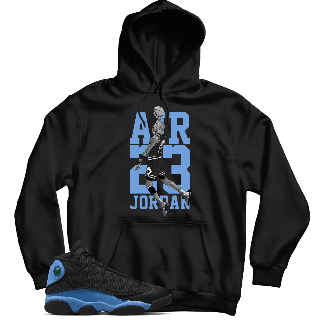Jordan 13 University Blue hoodie