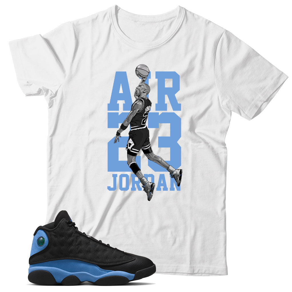 Jordan 13 University Blue shirt