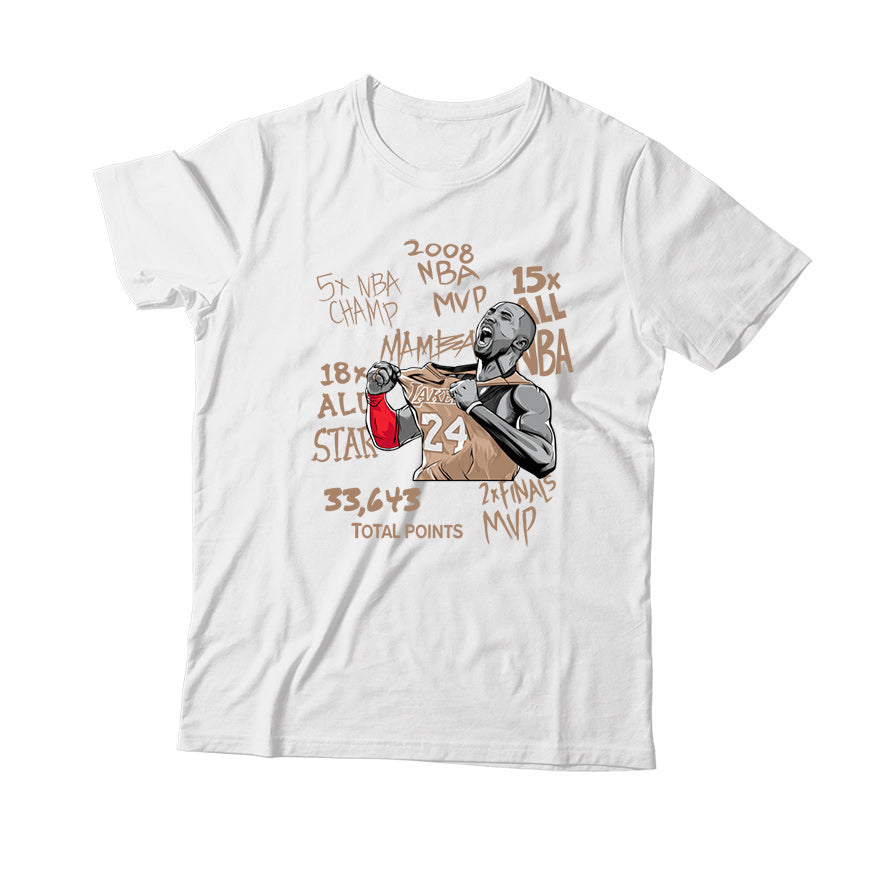 KB T-Shirt Match Jordan 14 Winterized (White)