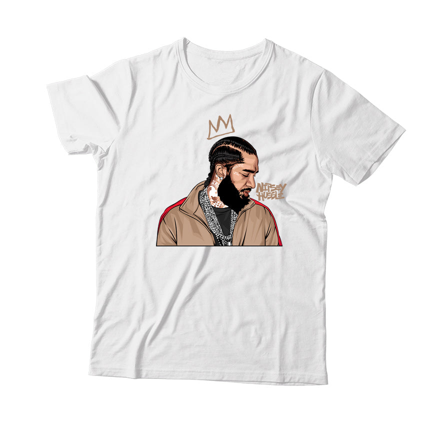 Nipsey T-Shirt Match Jordan 14 Winterized (White)