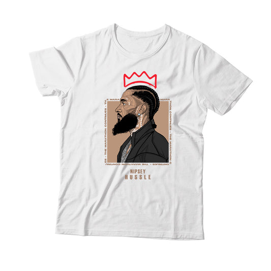 Nipsey(2) T-Shirt Match Jordan 14 Winterized (White)