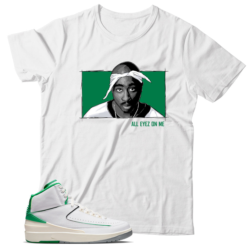 Jordan 2 Lucky Green shirt