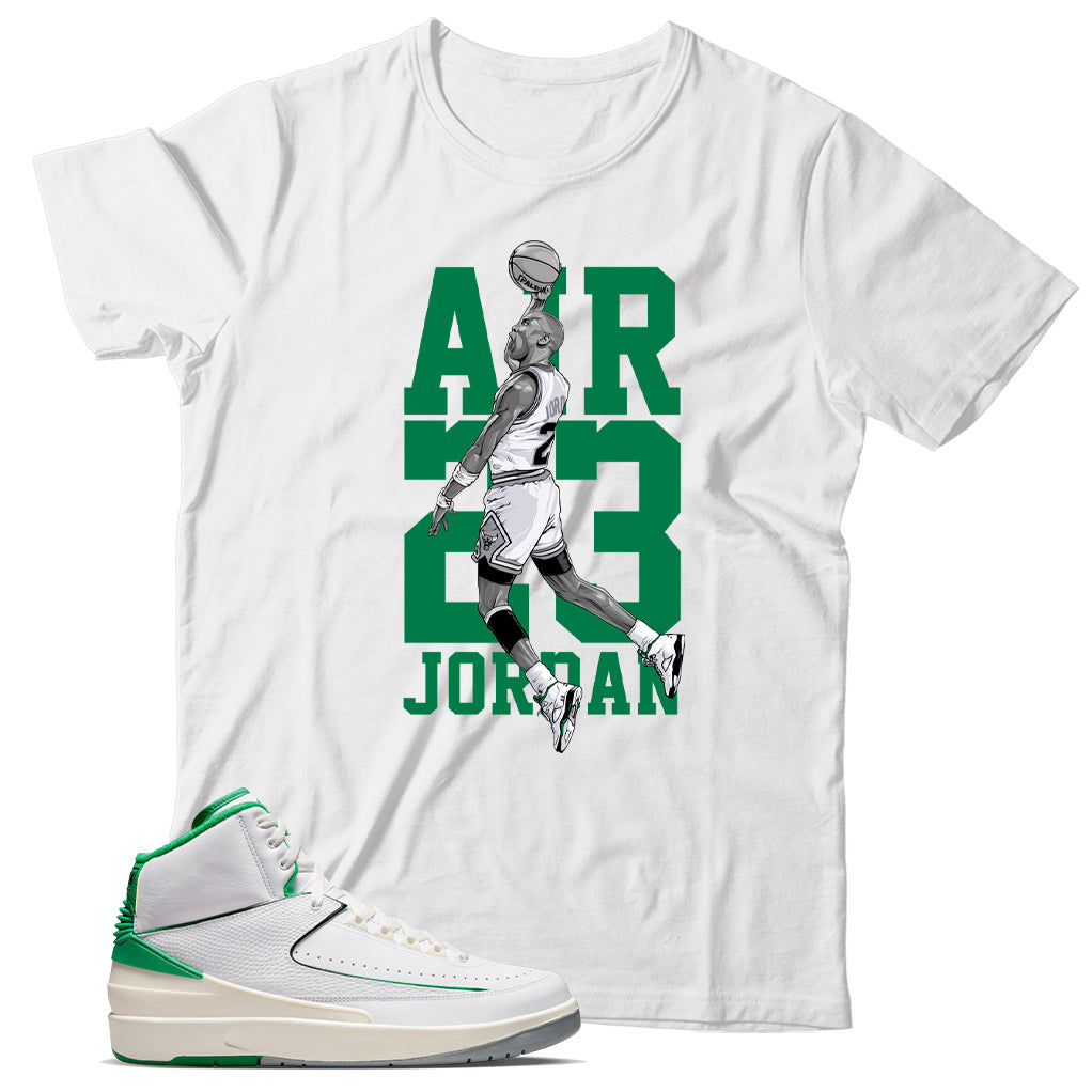 Jordan 2 Lucky Green shirt