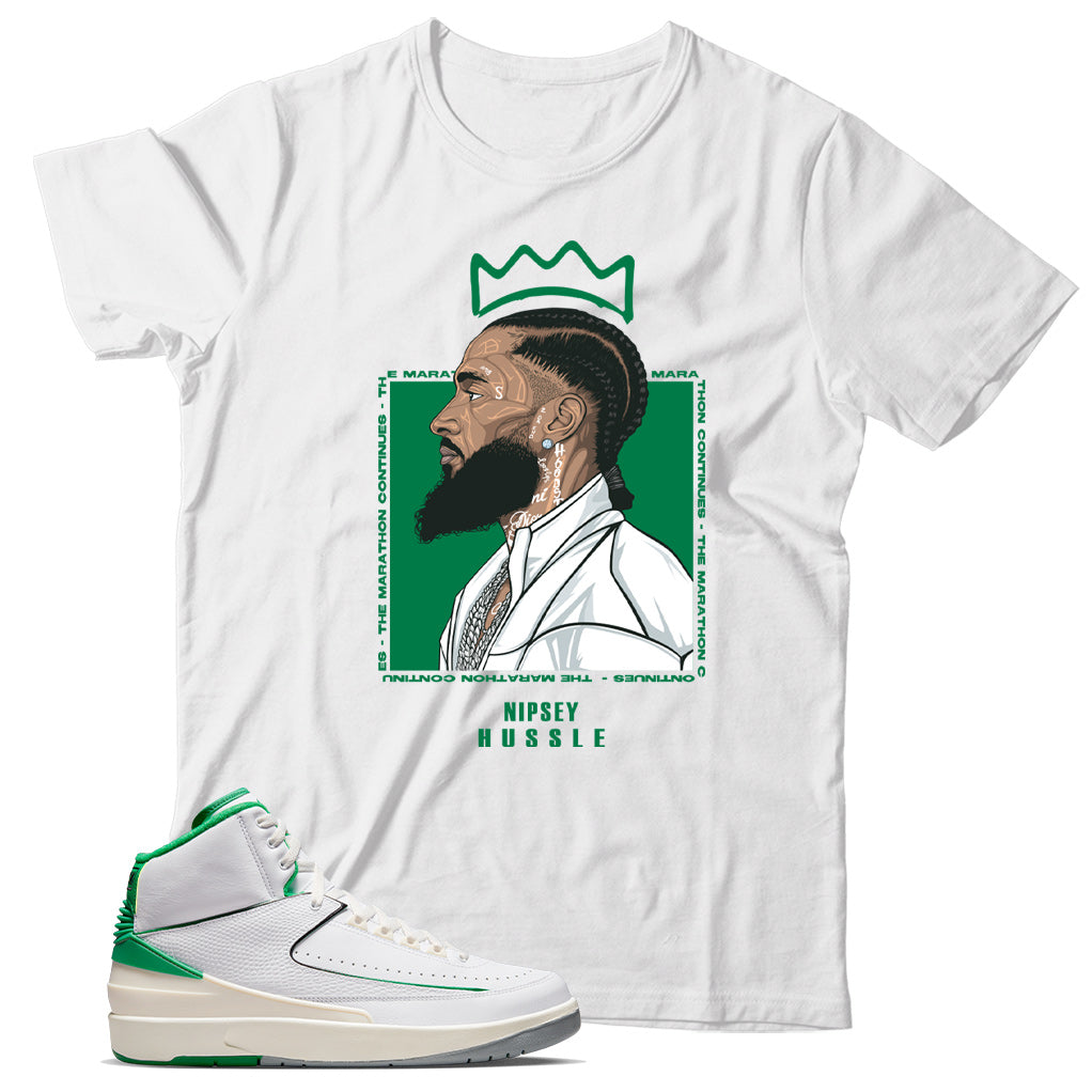 Jordan 2 Lucky Green shirt