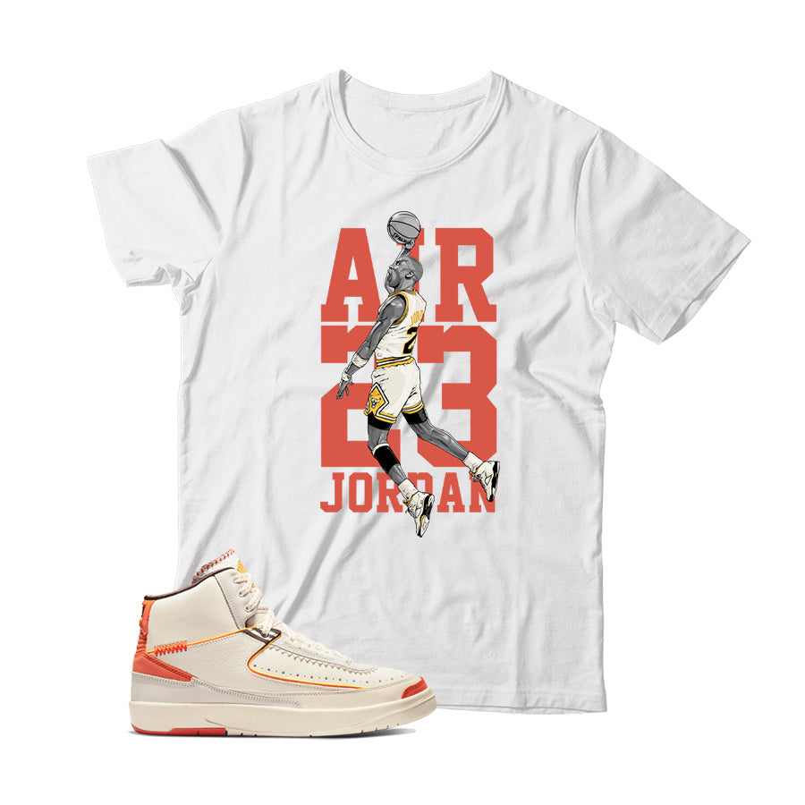 Jordan 2 Maison Chateau Rouge shirt