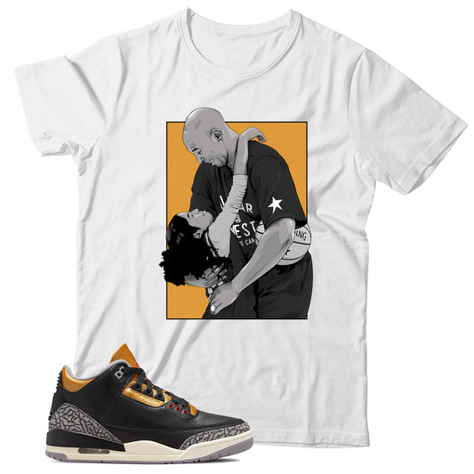 Jordan Black Cement Gold shirt