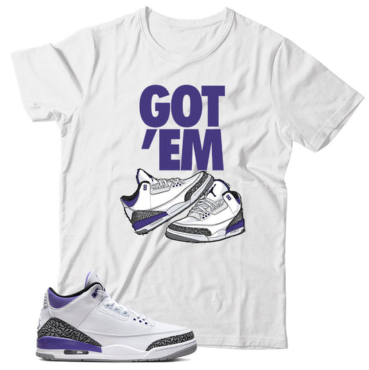 Jordan 3 Dark Iris shirt