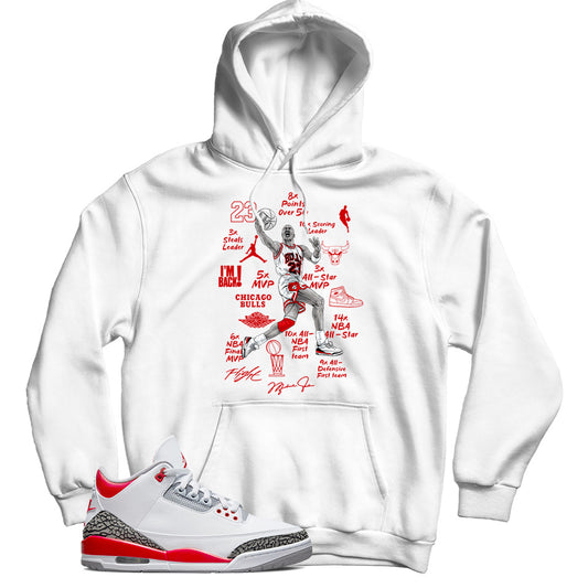 Jordan 3 Fire Red hoodie