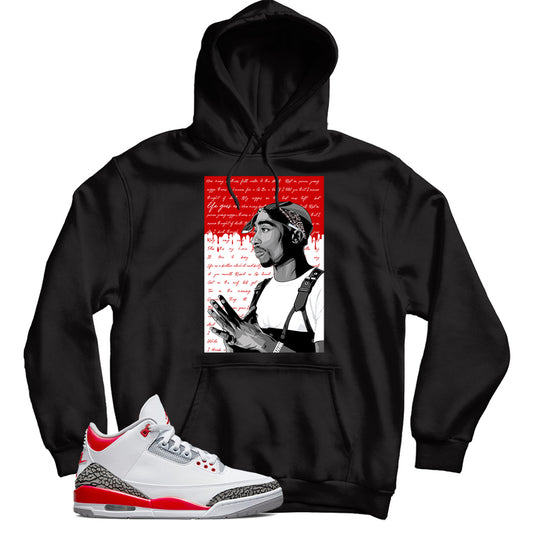 Jordan 3 Fire Red hoodie