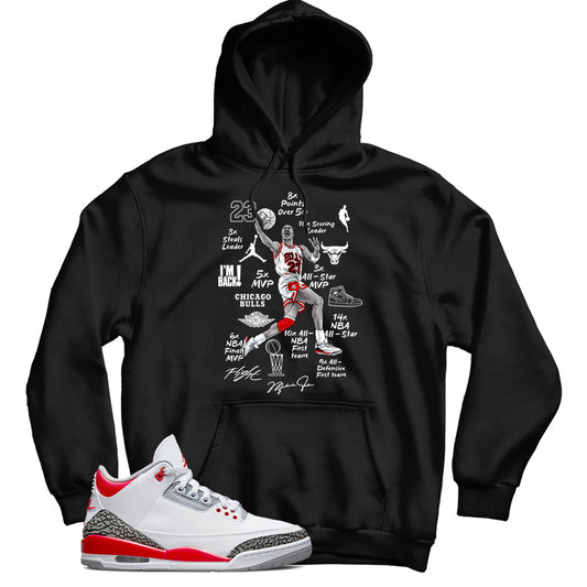 Jordan 3 Fire Red hoodie