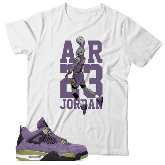 Jordan 4 Canyon Purple shirt