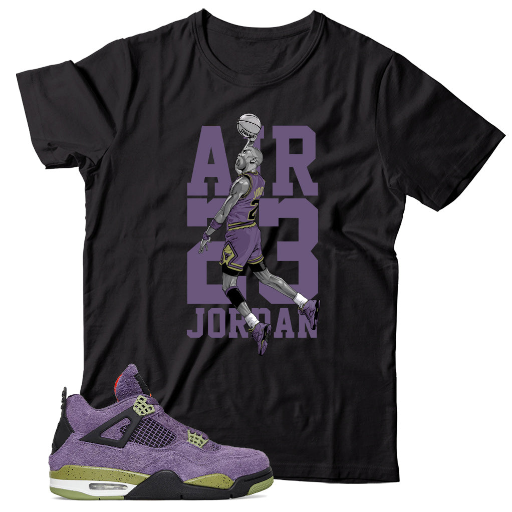 Jordan 4 Canyon Purple shirt