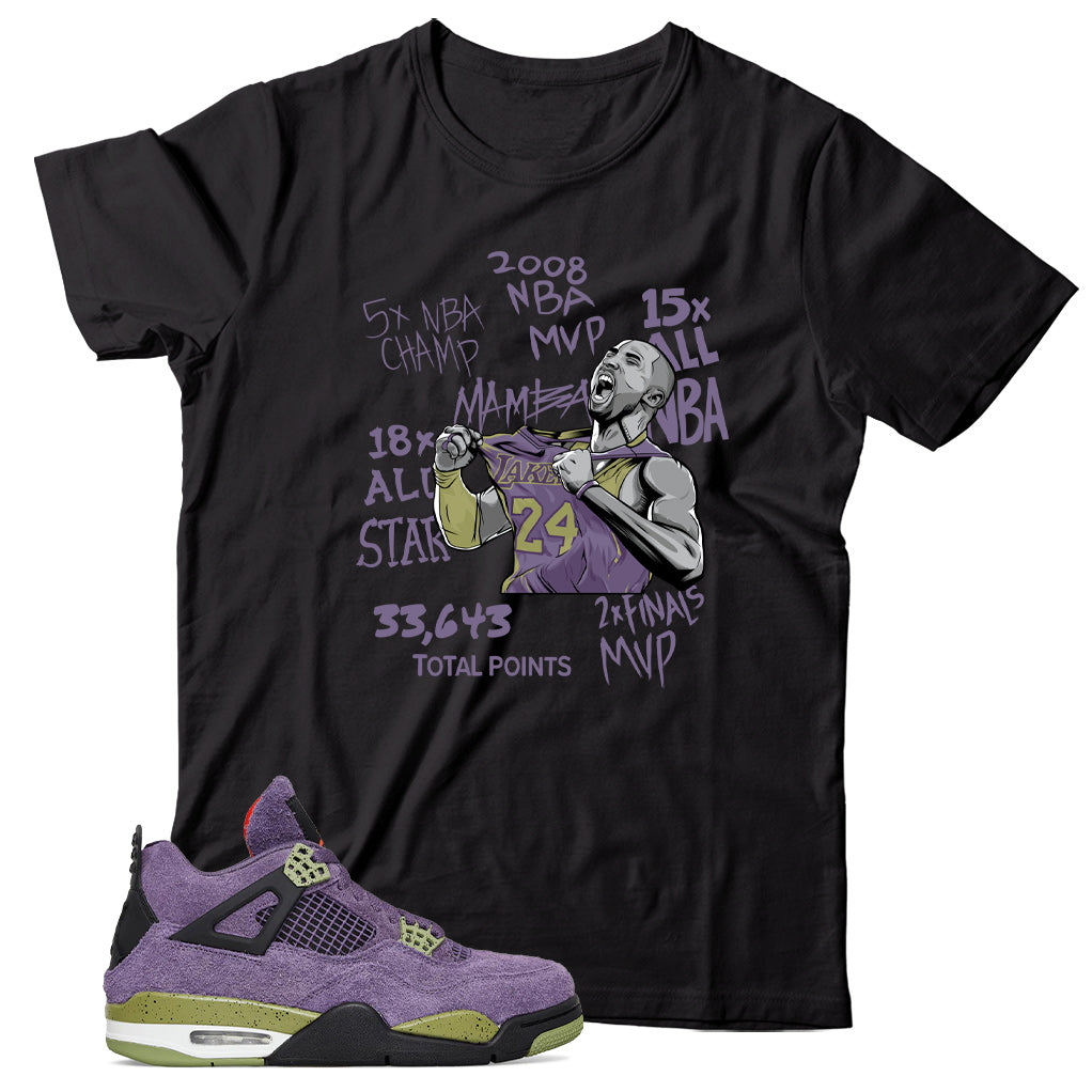 Jordan 4 Canyon Purple shirt