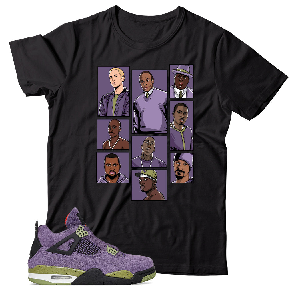 Jordan 4 Canyon Purple shirt