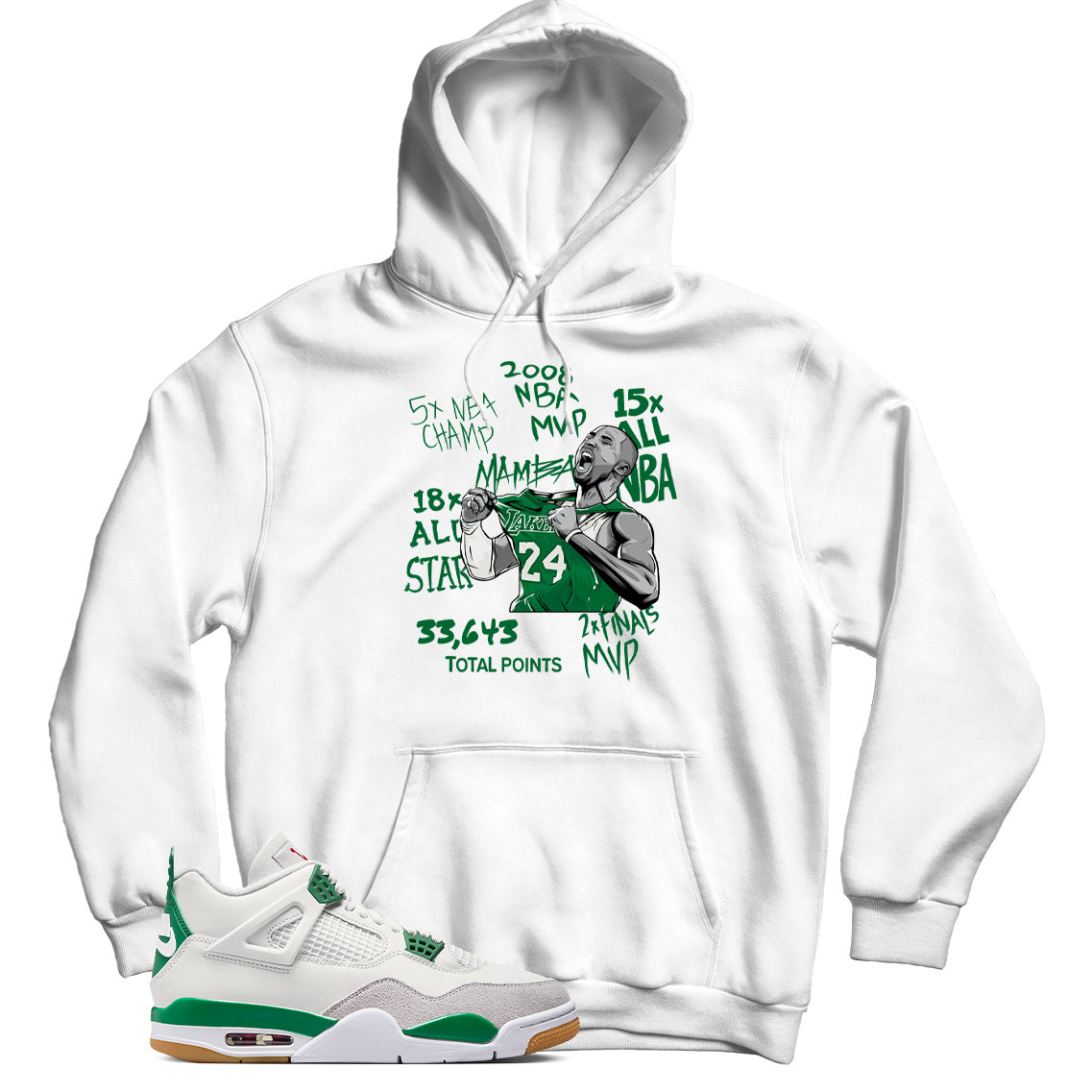 Jordan 4 SB Pine Green Hoodie