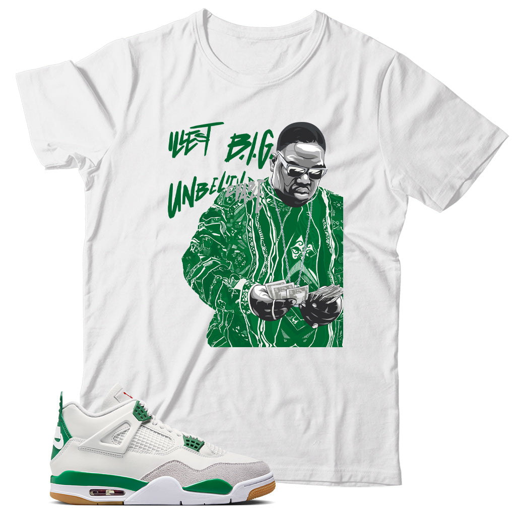 t-Shirt Match Jordan 4 SB Pine Green