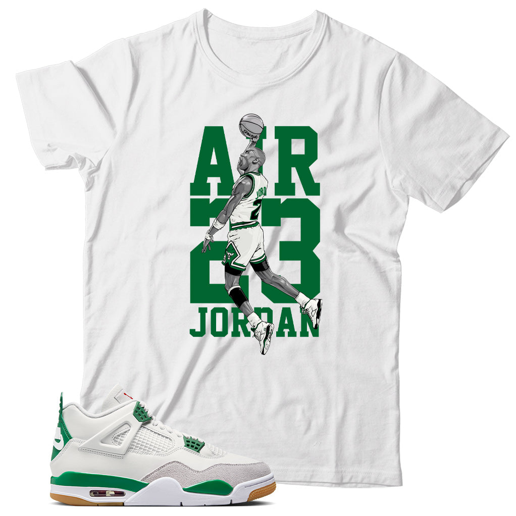 Jordan 4 SB Pine Green shirt