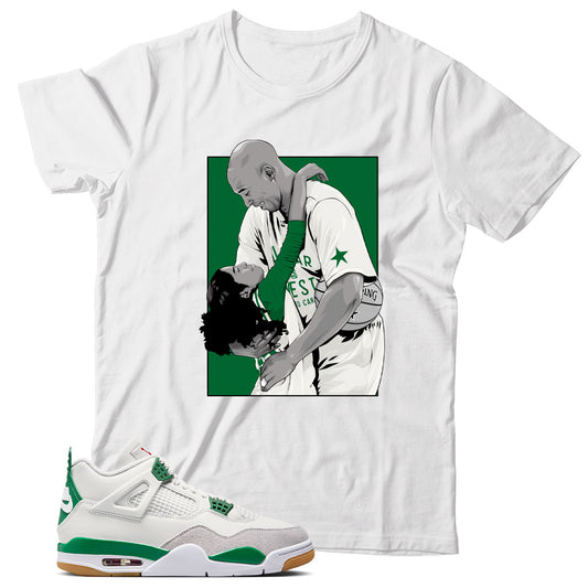 Jordan 4 SB Pine Green shirt