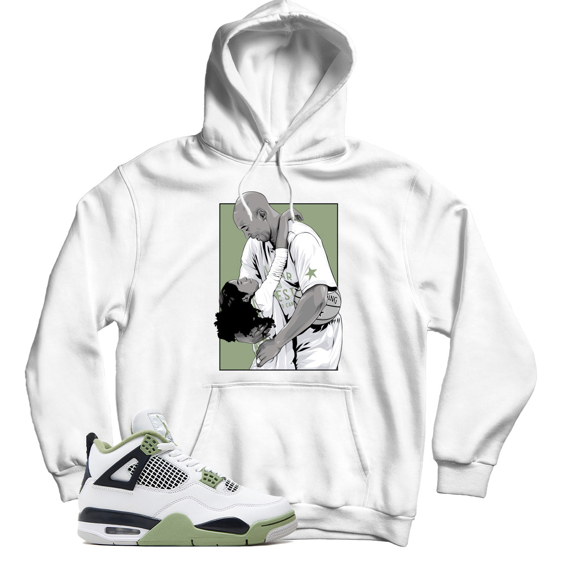 Jordan 4 Oil Green hoodie