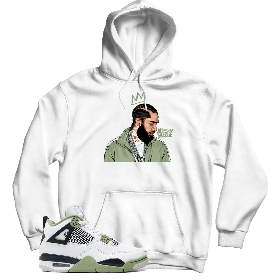 Jordan 4 Oil Green hoodie