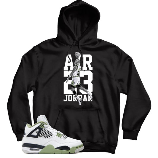 Jordan 4 Oil Green hoodie