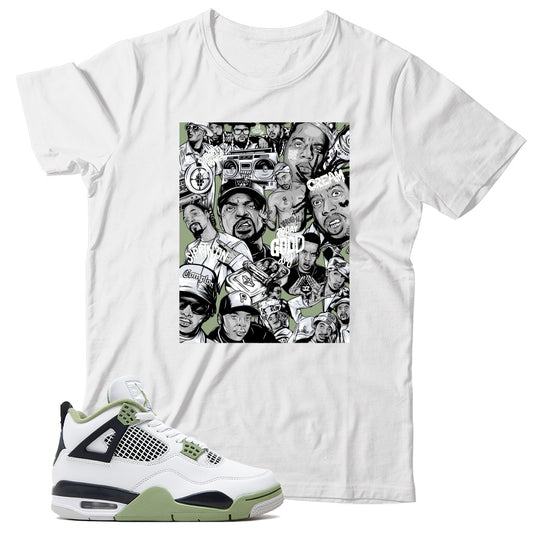 Jordan 4 Oil Green shirt