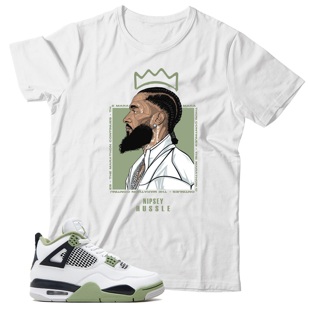 Jordan 4 Oil Green shirt