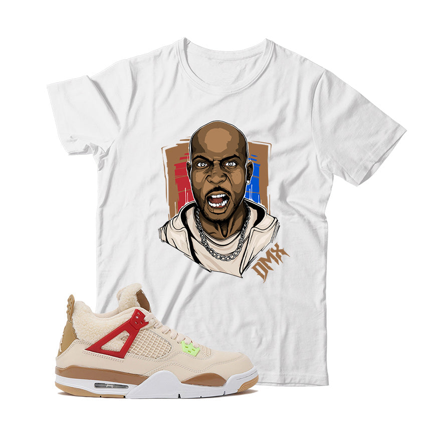 X T-Shirt Match Jordan 4 Wild Things (White) – Shirt Match Kicks