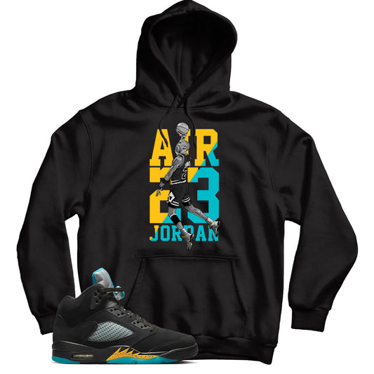 Jordan 5 Aqua hoodie