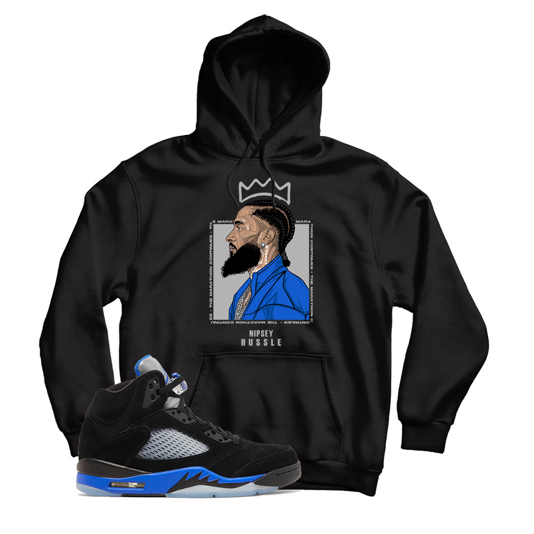 Jordan 5 Racer Blue hoodie