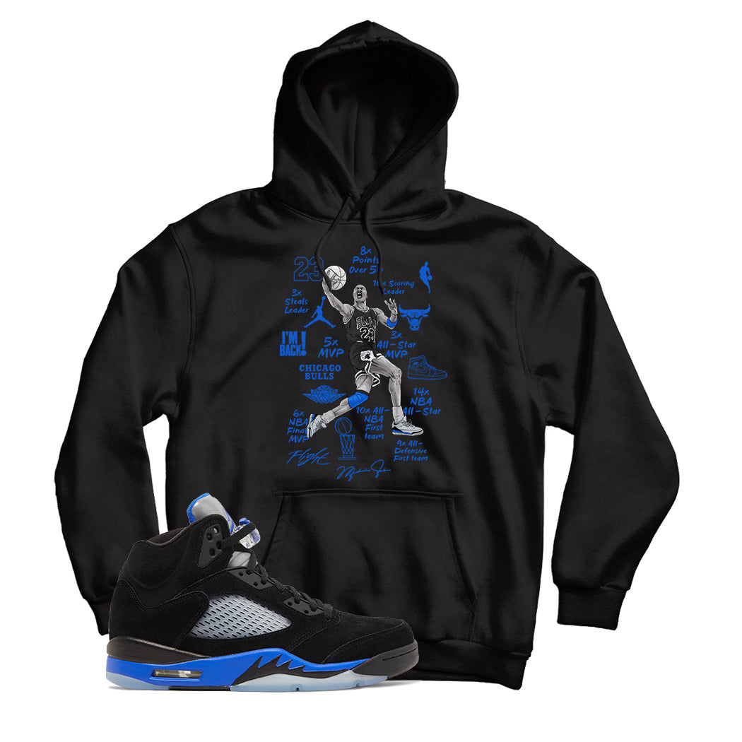 Jordan 5 Racer Blue hoodie