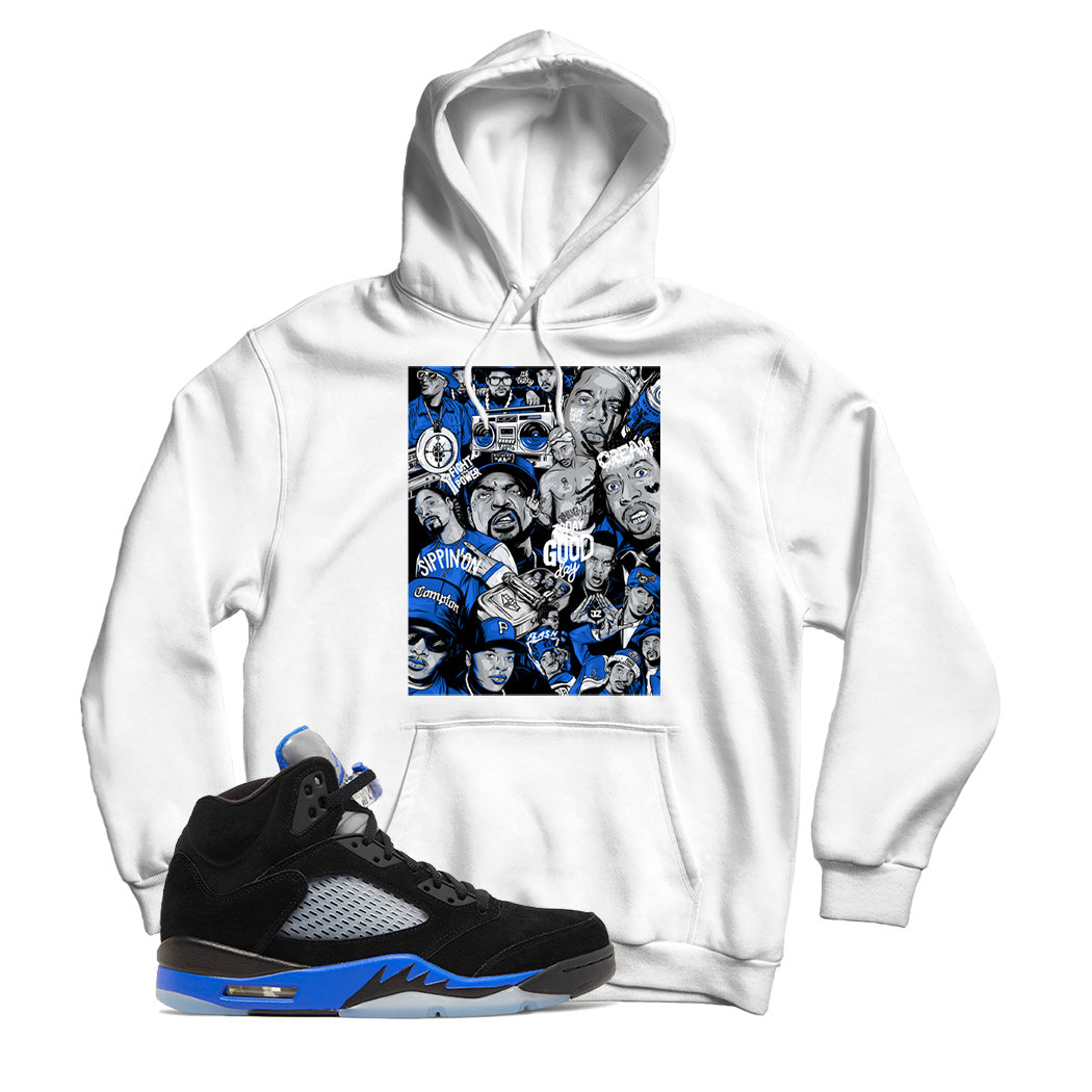 Jordan 5 Racer Blue hoodie