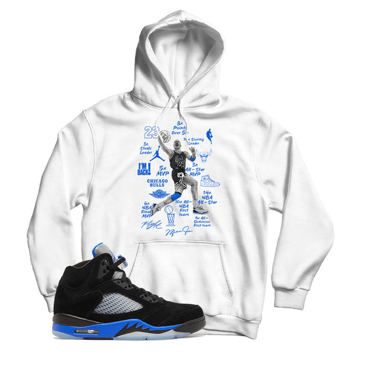 Jordan 5 Racer Blue hoodie