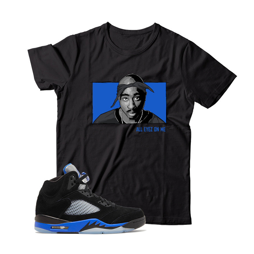 Jordan 5 Racer Blue shirt