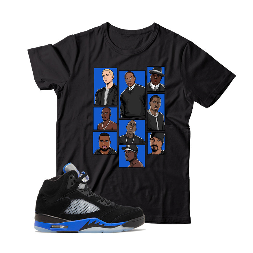 Jordan 5 Racer Blue t shirt