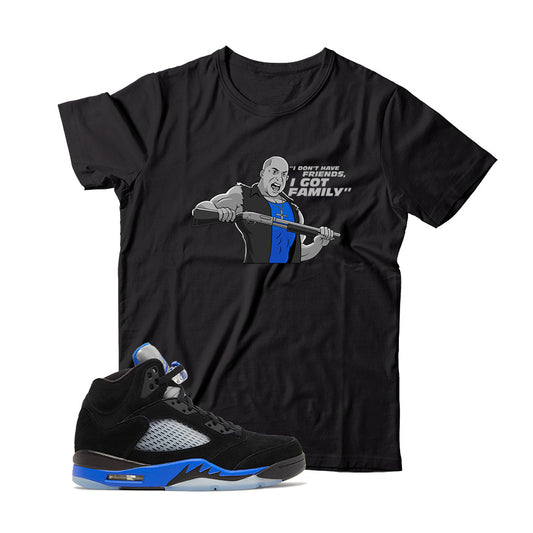 Jordan 5 Racer Blue t shirt